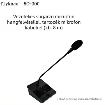 flykace Kondenzátoros konferenci Mikrofonnal – kardioid, vezetékes, SNR ≥60 dB, Modell: Chat in detail