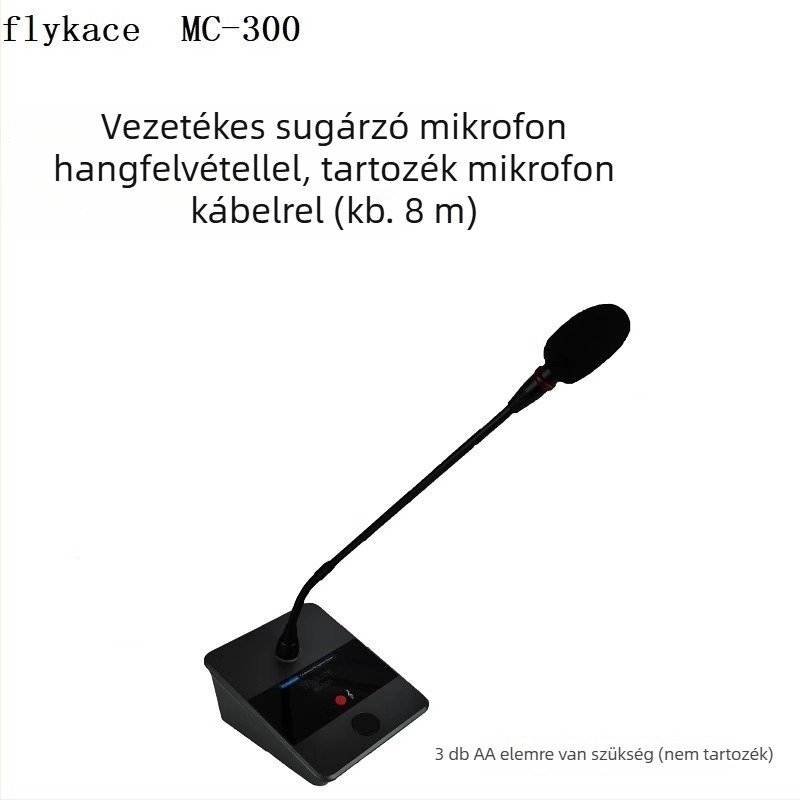 flykace Kondenzátoros konferenci Mikrofonnal – kardioid, vezetékes, SNR ≥60 dB, Modell: Chat in detail