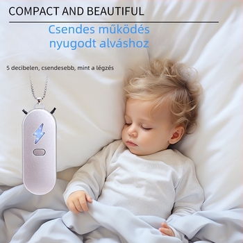 Otthoni negatív ionos légtisztító – USB táplálás, 50 m³/h, zaj <36 dB, 10 m²-ig, nyakba akasztott dizájn