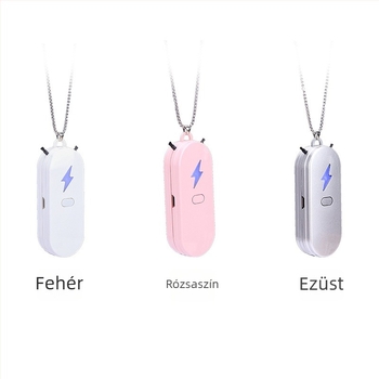 Otthoni negatív ionos légtisztító – USB táplálás, 50 m³/h, zaj <36 dB, 10 m²-ig, nyakba akasztott dizájn