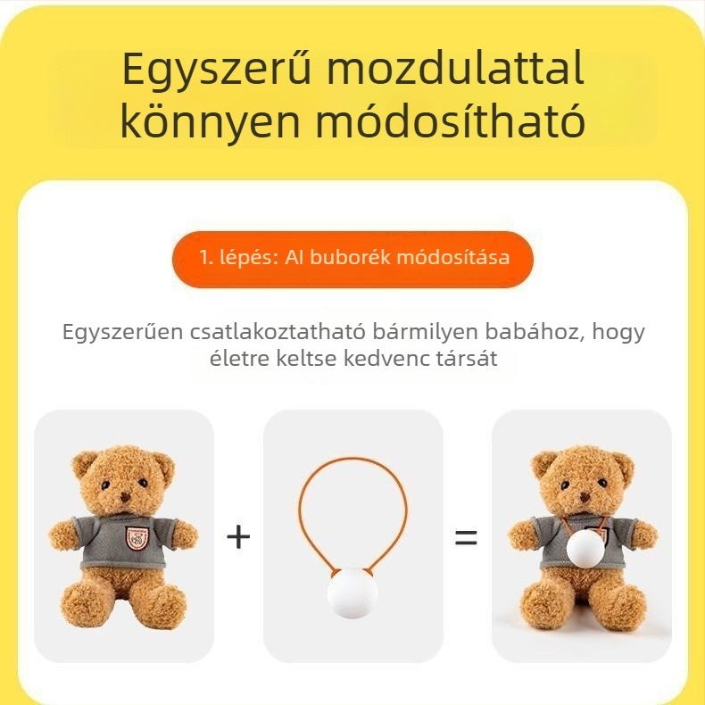 AI mozgó modul – beépített OpenAI modell, hangfelébresztés, intelligens párbeszéd, Bluetooth-alapú alkalmazás, PP anyag