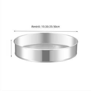 Rozsdamentes acél lisztszitó, kerek, 40-mesh, Zhongqing hardware