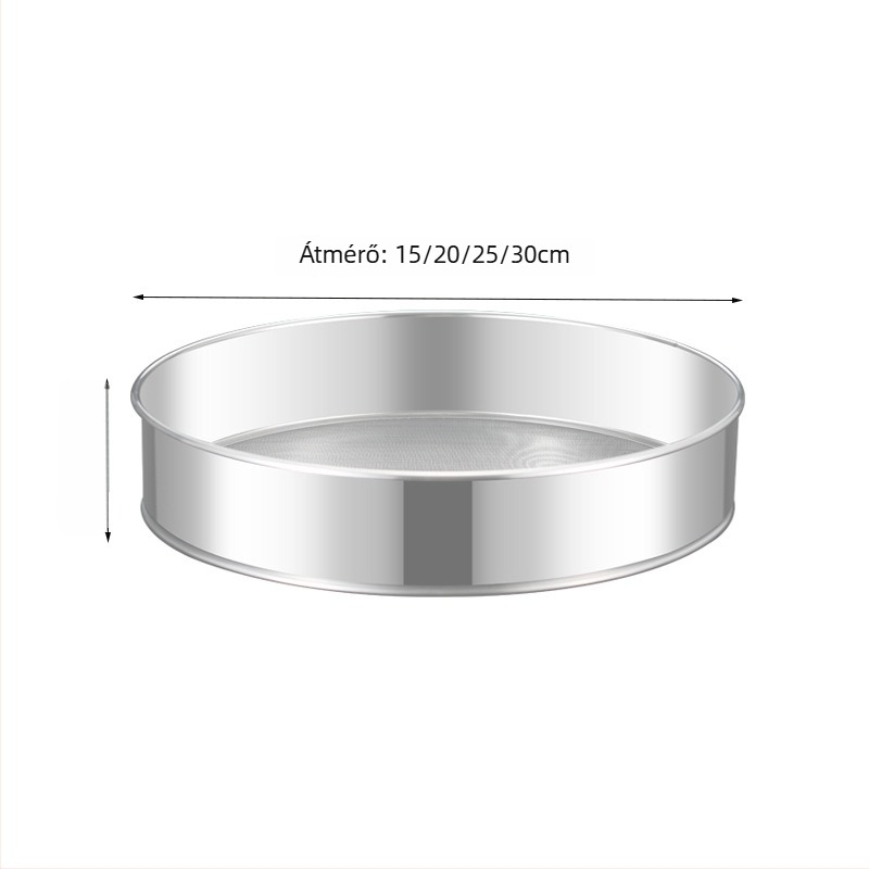 Rozsdamentes acél lisztszitó, kerek, 40-mesh, Zhongqing hardware