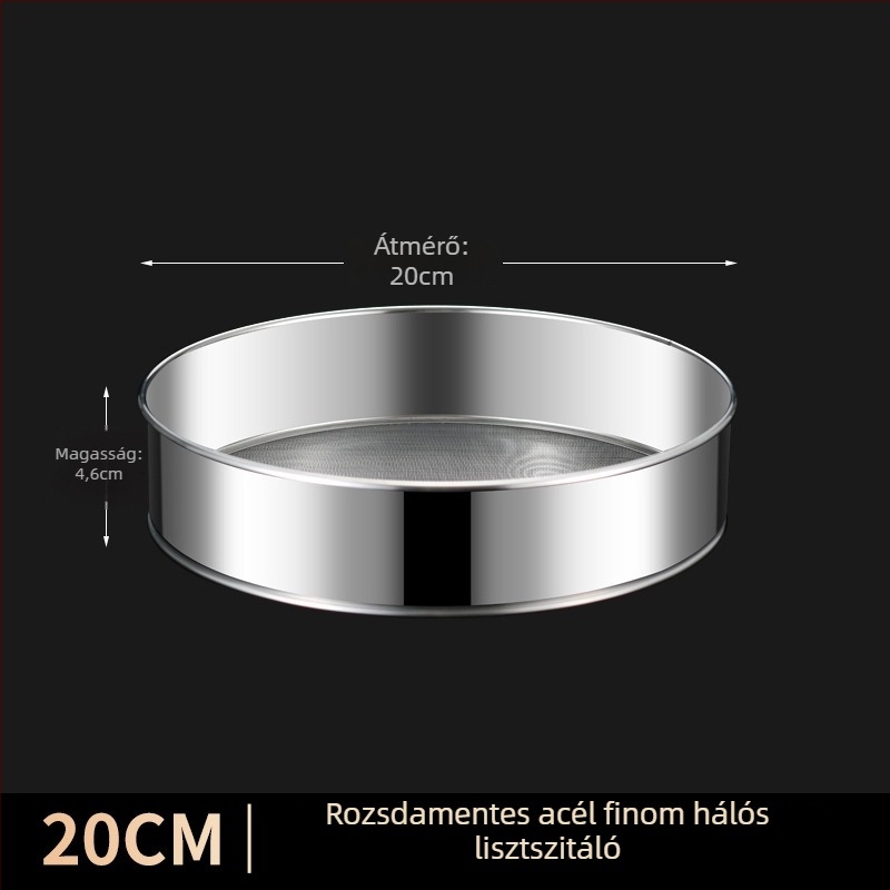 Rozsdamentes acél lisztszitó, kerek, 40-mesh, Zhongqing hardware