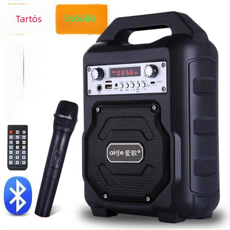 Love Song S23 Bluetooth hangszóró - Hordozható kültéri, 2 hangszóró, 10W, Bluetooth 5.0, 100Hz-20kHz, beépített akkumulátor