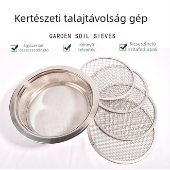 Yuman körkörös szita készlet orchideák ültetéséhez – talaj, homok, kő és folyami homok szitálása a kertben