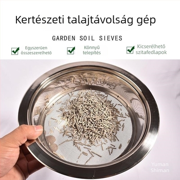 Yuman körkörös szita készlet orchideák ültetéséhez – talaj, homok, kő és folyami homok szitálása a kertben