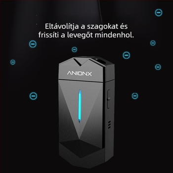 Légyszűrő negatív ionokkal – A200 modell, 51–150 m³/h, USB/AC tápegység, helyiségek akár 10 m²-ig