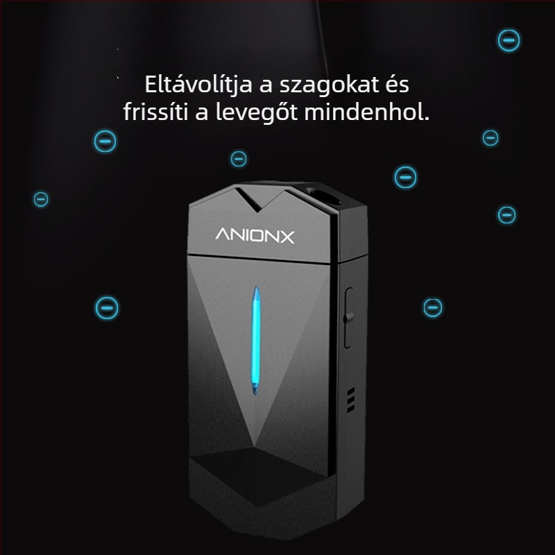 Légyszűrő negatív ionokkal – A200 modell, 51–150 m³/h, USB/AC tápegység, helyiségek akár 10 m²-ig