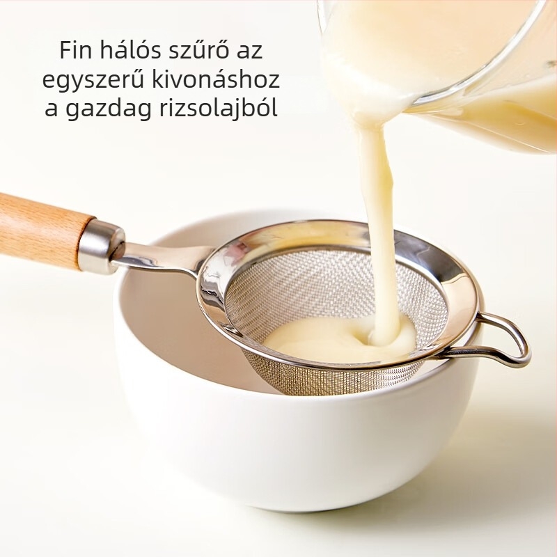 Puliton Babaélelmiszer-szitó-kolander, szójatej és tojólé szűrővel – konyhai sütőeszköz