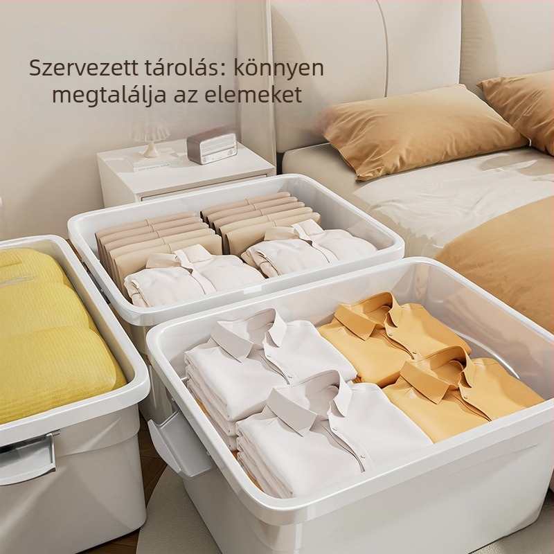 Műanyag tároló doboz, 985-ös modell, 0–5 L kapacitás, lehajtható fedél, hordozható