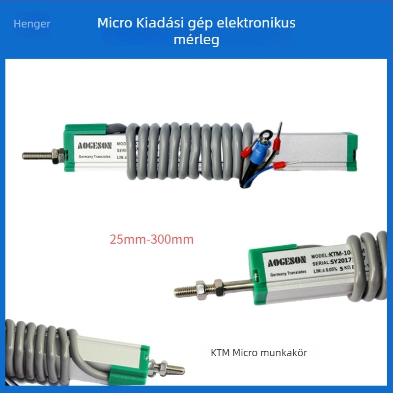 Lineáris elmozdulás szenzor húzórúd típusú, mikro-digitális vonalzó KTM sorozat injekciós gépekhez