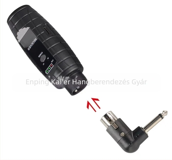 A2 Hordozható dinamikus mikrofonrendszer vezeték nélküli átvitellel (UHF) – Modell A2; Transducer: mozgó tekercs; SNR ≥ 95 dB; Akkumulátor: Nincs; Eredet: Jiangmen