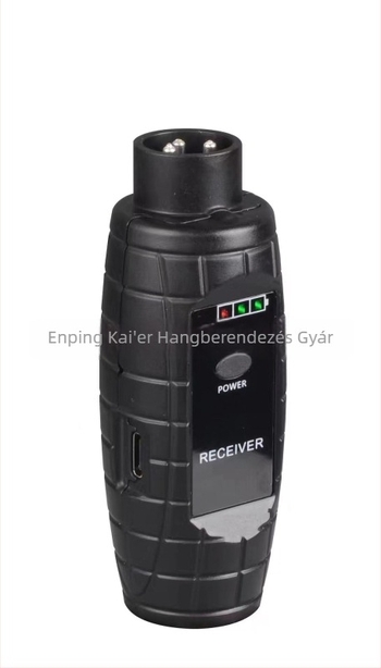 A2 Hordozható dinamikus mikrofonrendszer vezeték nélküli átvitellel (UHF) – Modell A2; Transducer: mozgó tekercs; SNR ≥ 95 dB; Akkumulátor: Nincs; Eredet: Jiangmen