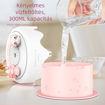 Panda USB Párásító Környezeti Fénnyel, Tartály 0,5–1 L, 1 Párásító Kimenet, 5W, Modell 328