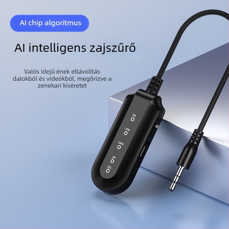 AI vokál eltávolító és kísérő eszköz, modell K300, Bluetooth támogatás, 20 m vezeték nélküli hatótáv, működés: vezetékes és vezeték nélküli, műanyag burkolat