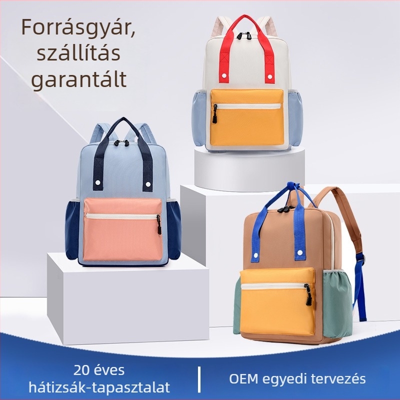 Ruilong Gyerekek Iskolai Hátizsák Personalizált Logóval – általános iskola és óvoda számára, lélegző, vízálló, ultra-könnyű, kopásálló Oxfordanyag, aranyos gyerek stílus