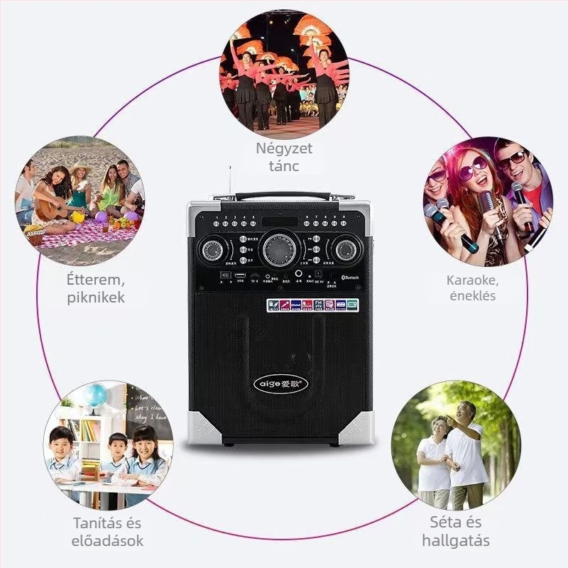 Love Song Lang Dale S8 Bluetooth hangszóró - 20W, Bluetooth 5.0, kettős meghajtó, 15 m hatótáv, 100 Hz-20 kHz
