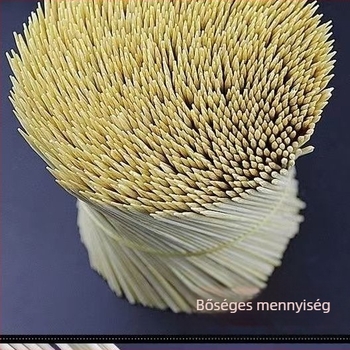 Utcai ételekhez bambusz nyársak – egyszer használatos, vastagabb nyársak a grillhez, alkalmasak szószos süteményekhez és büdös tofuhoz, testreszabás elérhető, modern, egyszerű dizájn, első osztályú minőség