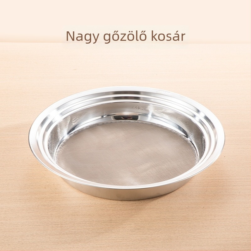 Liszt szitáló rozsdamentes acélból, 304, körkörös szita hálóval, sütéshez