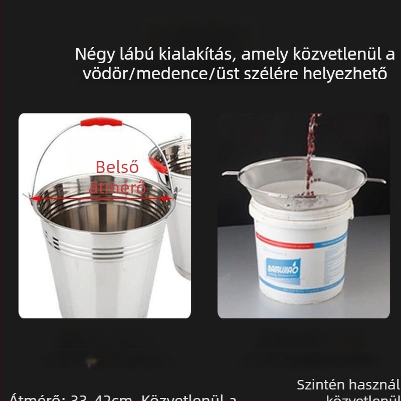 Ruisheng olajszétválasztó szita, fin hálóval, szójatejhez, kör alakú szita