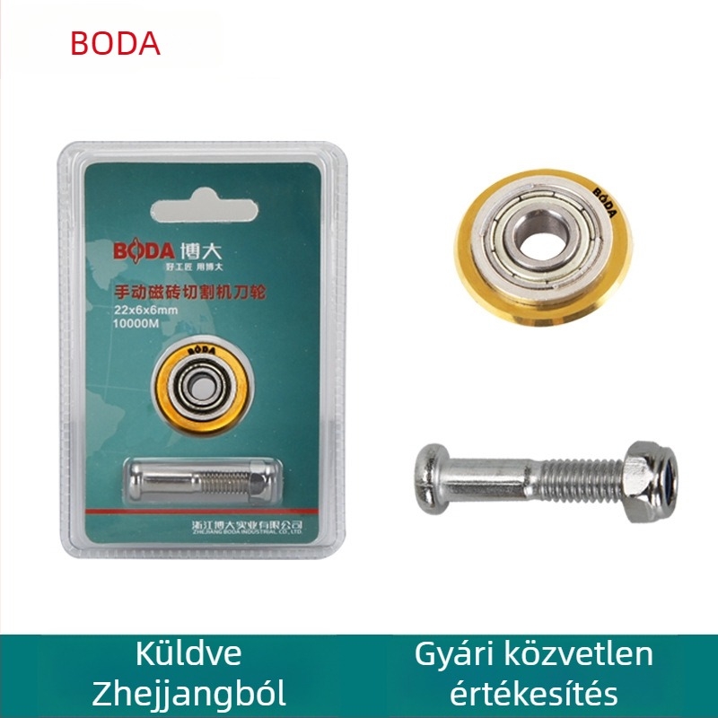 Boda – Görgős típusú kézi csempevágó, pengével wolfrám-karbid vékony kerámia lapokhoz