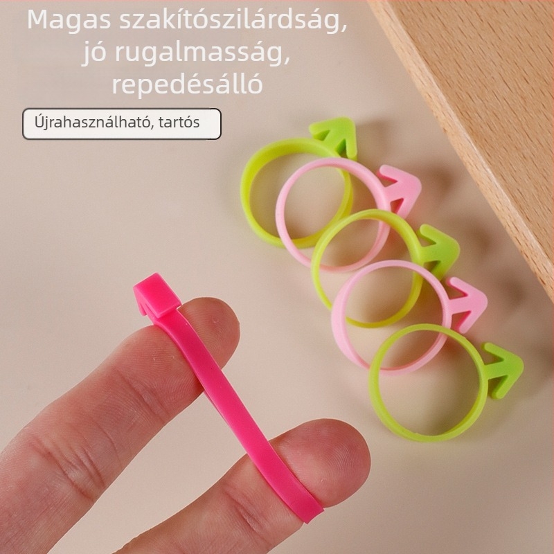 Szilikon tömítőgyűrű virágzsákhoz – modern minimális stílusú dekorációs eszköz