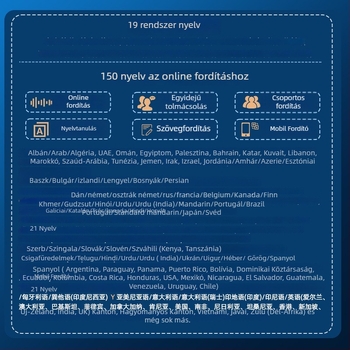 A40Lite Okos Offline Fordító – burmai, vietnami, perzsa, ujgur nyelvek; Android; Bluetooth; 10 m hatótávolság; Hangasszisztens