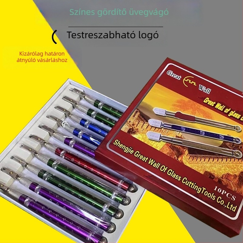 Yuesong alumínium‑ötvözetes roller üvegvágó – roller típusú, kézi gyémánt eszköz üveghez és csempéhez