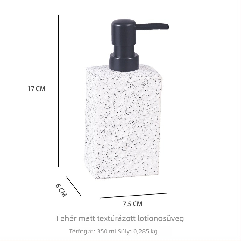 Nyomófejű kerámia adagoló üveg – OPERFECT, 350 ml