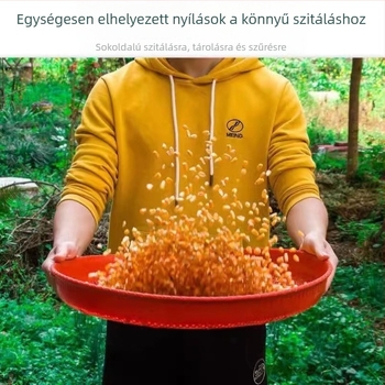 JF Műanyag szita – Bambusz utánzat dizájn, többfunkciós szita liszthez, rizshez és borshoz