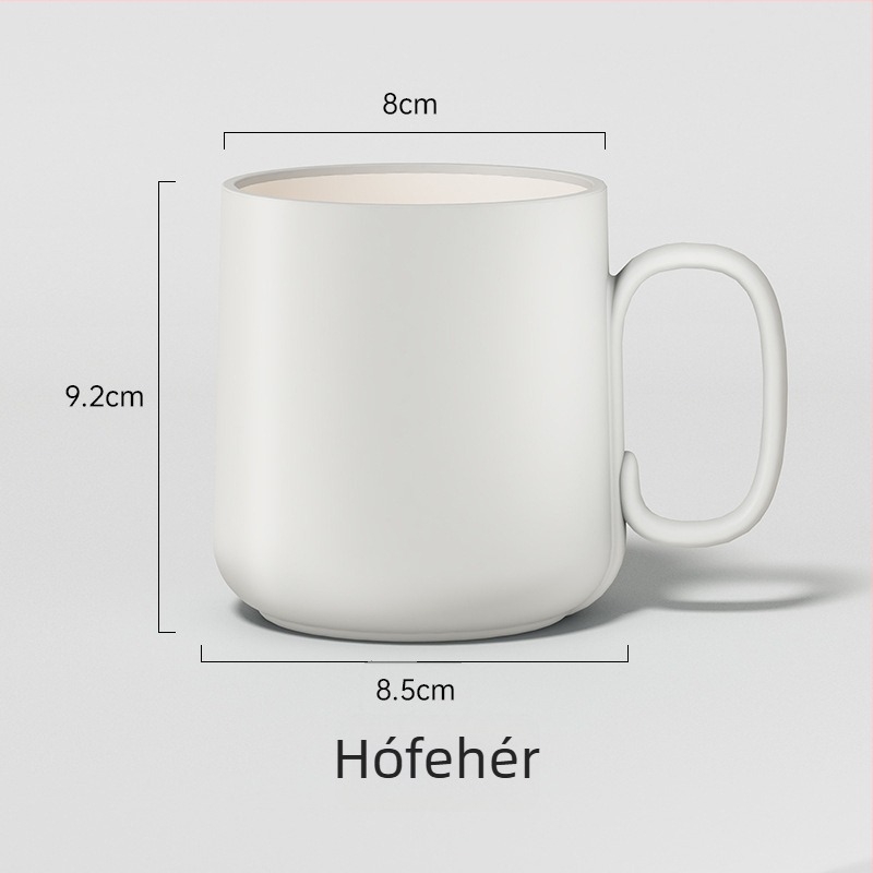 Fogkefés pohár két színű dizájnal, vastag műanyag, élelmiszer-biztonságos, ütésálló, 1 db