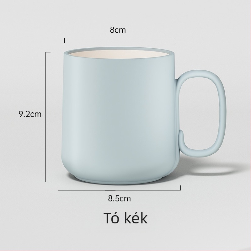 Fogkefés pohár két színű dizájnal, vastag műanyag, élelmiszer-biztonságos, ütésálló, 1 db