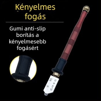 Gördülő típusú üveg- és csempe vágó kés, fémnyéllel, Zixuan márka (jogosult magánmárka)