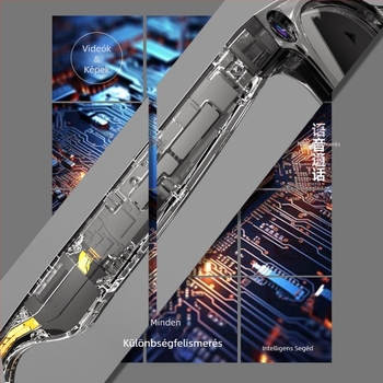 Okos szemüveg G-300, 8MP kamera, 32GB memória, fejre rögzíthető, érintéses és gombos vezérlés, akkumulátor 220