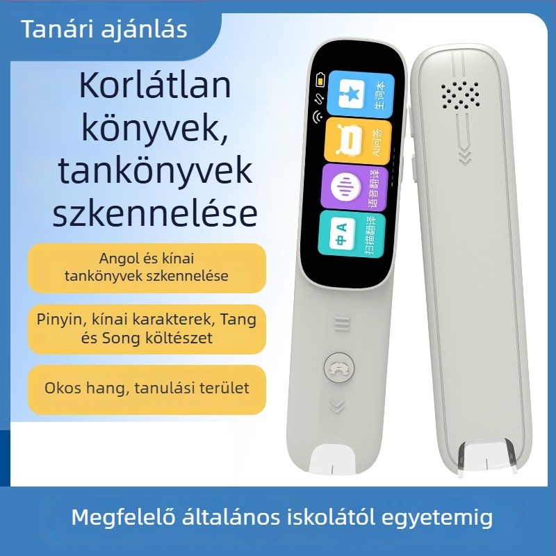 Olvasó toll tanulók számára, A7 modell, Ni-MH akkumulátor, olvasó készülék