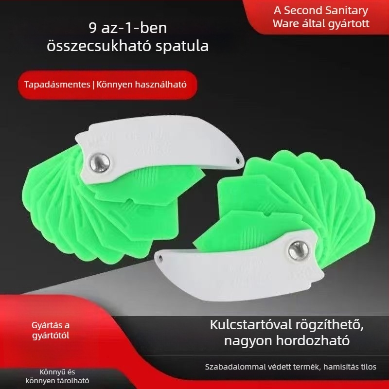 9 az 1-ben multifunkcionális glettelő eszköz üveghez, műanyaglelőnyből, otthoni dekorációhoz