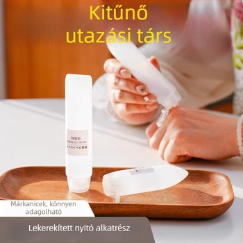 Utazási nyomócső típusú visszatöltő üveg loziónak, tusfürdőnek és samponnak | Márka Unique | Anyag: Műanyag