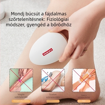 Kézi nanoüveg szőrtelenítő a testhez, fájdalommentes, uniszex, ABS + nano üveg, nedves és száraz használatra, 95 g