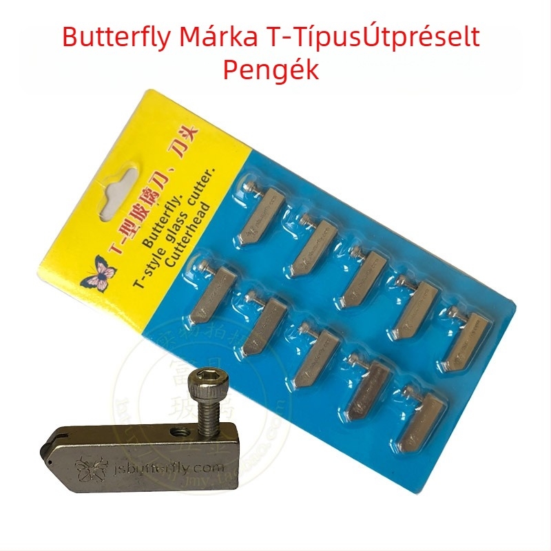 Rolós üveg kés – Butterfly márka, T-típusú nyomófej, mély üvegfeldolgozáshoz, vágási vastagság 3-12 mm