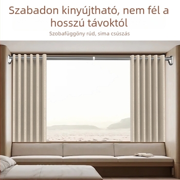 Fúrás nélküli teleszkópos ruhaszárító rúd, erkélyre, kinyitható