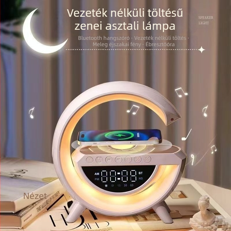 G3401mini Bluetooth hangszóró ébresztővel és környezeti fénnyel – 3 az 1-ben, Bluetooth 5.3, 5W, 100Hz-20kHz, SNR ≥70dB, 10 m hatótávolság