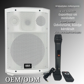Bluetooth karaoke hangrendszer beépített akkumulátorral, 2 hangszórós készlet, 50W kimenet, Bluetooth 5.3, 20Hz–20kHz, SNR ≥85dB