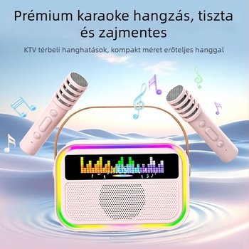 Bluetooth karaoke mikrofon szöveggel - mindent egyben otthoni KTV audió rendszerhez TV-hez