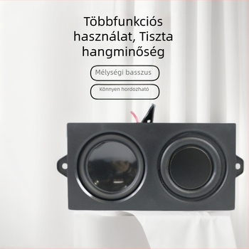 Kis hangszóróval ellátott mini erősítő, dupla membrán, 4 Ω / 3 W, 2.0 interfész, 40 Hz–20 kHz