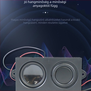 Kis hangszóróval ellátott mini erősítő, dupla membrán, 4 Ω / 3 W, 2.0 interfész, 40 Hz–20 kHz