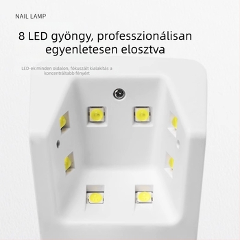 SNRQI K6 Kézi fototerápiás lámpa – Vezeték nélküli indukciós mini köröm-fototerápiás készülék, hordozható köröm szárító lámpa