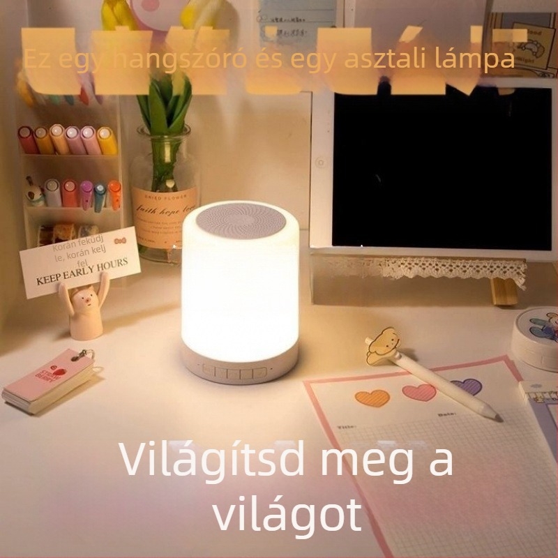 Beépített akkumulátoros Bluetooth hangsugárzó környezeti fénybeállítással, IPX4 vízálló, Bluetooth 2.0, frekvenciatartomány 40 Hz–20 kHz