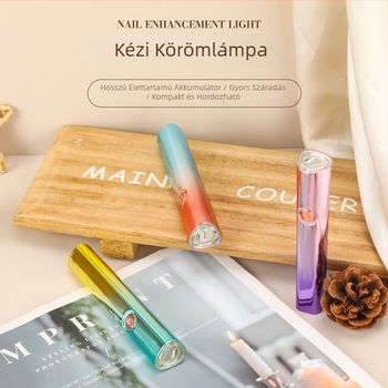 Körömlámpa, kézben tartható UV-körömdíszítő lámpa, gyors száradás, újratölthető, mini spotfény, modell Qz-2019