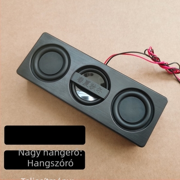 2-csatornás erősítő és hangrendszer, 4 Ω 3 W, frekvenciasáv 40 Hz–20 kHz, SNR ≥75 dB, interfész 2.0